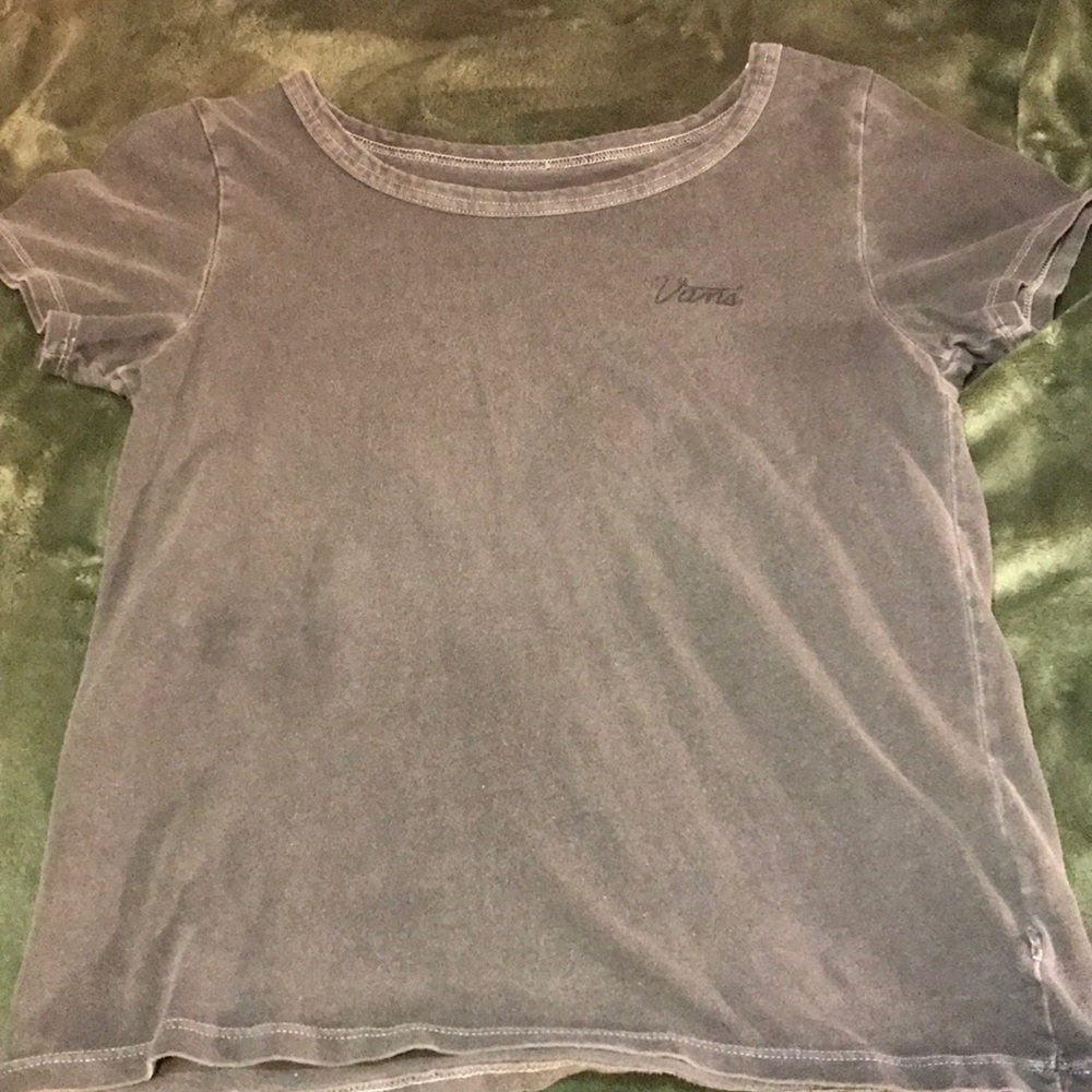 Vans simple grey crop top